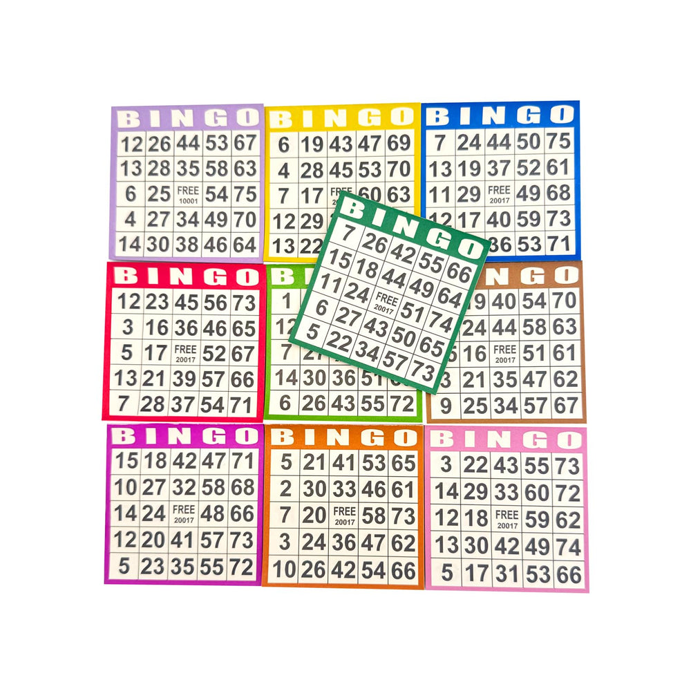 JUNWRROW bingo paper cards stack for quick setup and fair play.
