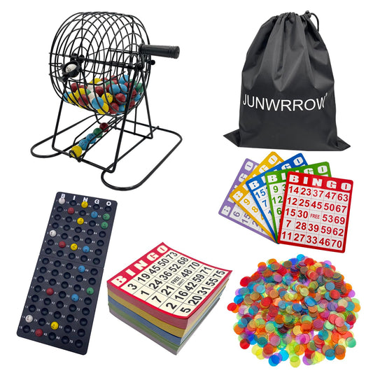 JUNWRROW Deluxe Bingo Cage 6-Inch for smooth, reliable spins in large groups