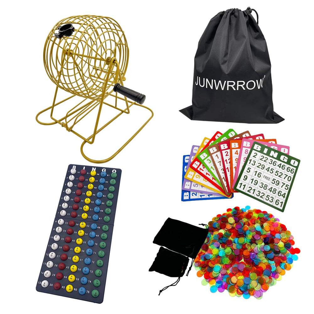 JUNWRROW Deluxe Bingo rotary cage providing smooth spins for reliable draws