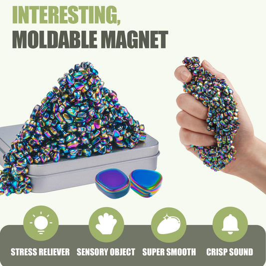 Close-up of JUNYANG mini beads with smooth texture for quiet desk play