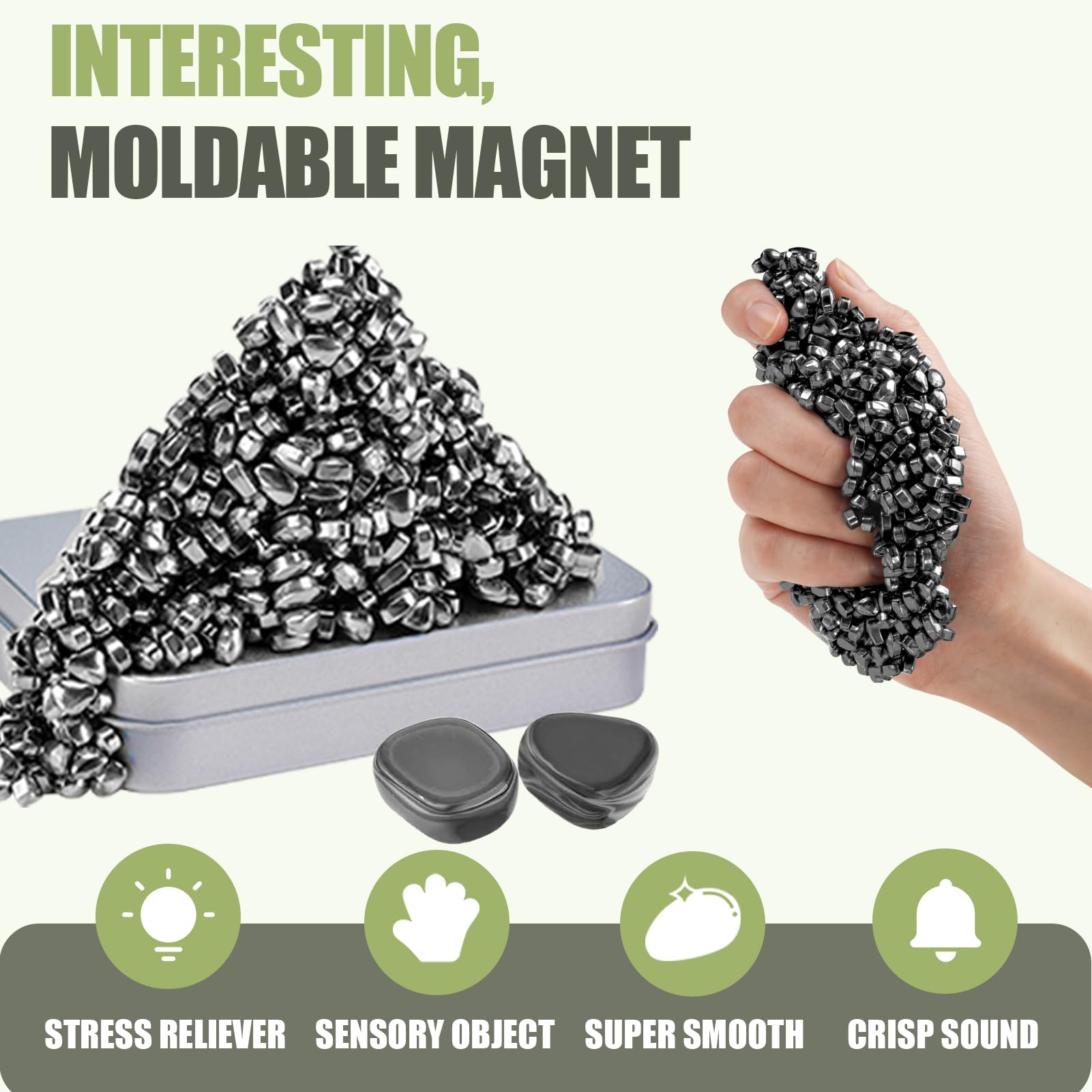 JUNYANG 1000-mini magnetic beads close-up with tactile surface