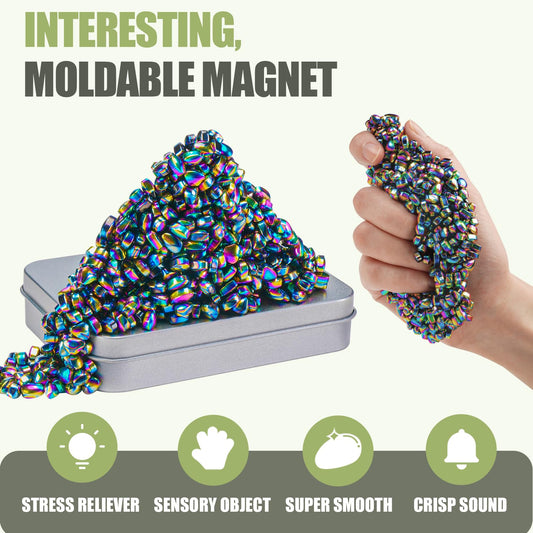 JUNYANG two smooth magnetic balls for quiet, tactile stress relief during work