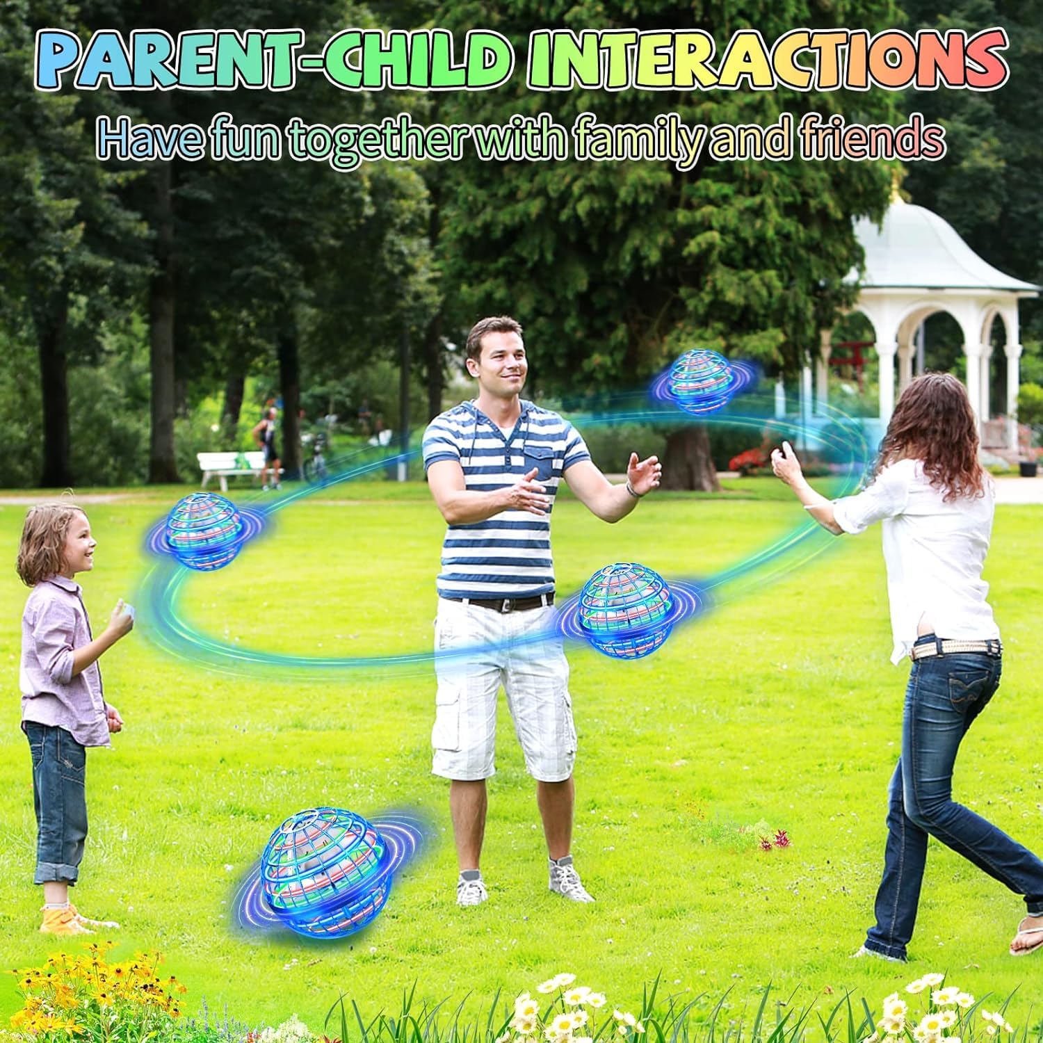 Junywell Hover Ball with hand-control RGB lights offers engaging, interactive play