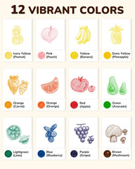 JupiterEarth jumbo crayons support big-handed toddlers for easy coloring.