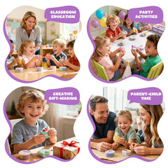 JUPITEARTH kid-friendly packaging with dessert themes, a gift-ready craft set.