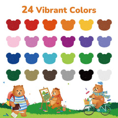 JUPITEARTH washable crayons wipe clean from skin and fabrics