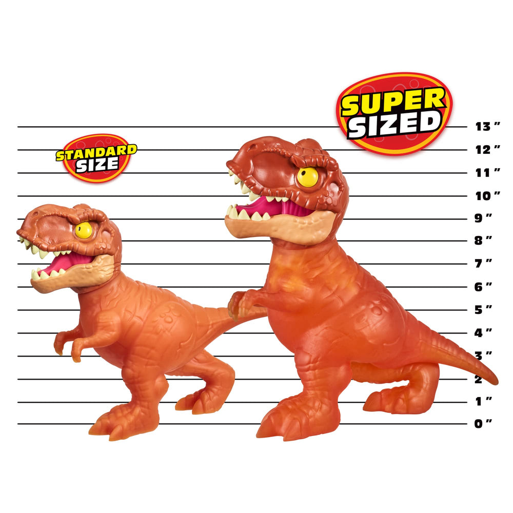 Jurassic World Heroes of Goo Jit Zu Supagoo T Rex stretches up to three times its size