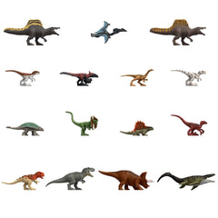 Jurassic World mini dinosaurs vibrant paintwork ideal for kid-friendly dioramas.