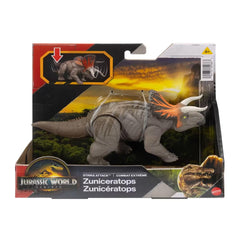 Jurassic World Rebirth Strike Attack dinosaur, scan to unlock AR play and digital features