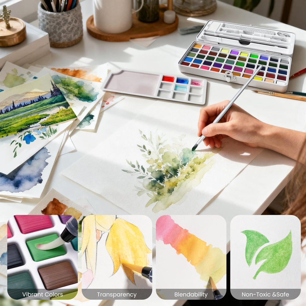 JusArt metallic colors add eye-catching accents for decorative details.