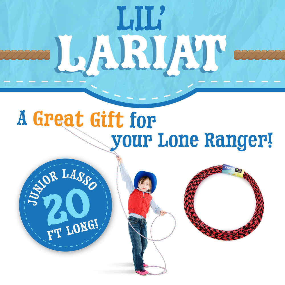 Just Jump It pre-tied junior lariat for beginner skill building.