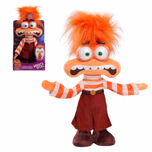 Just Play Anxiety plush with shaking feature for interactive storytelling and playtime.