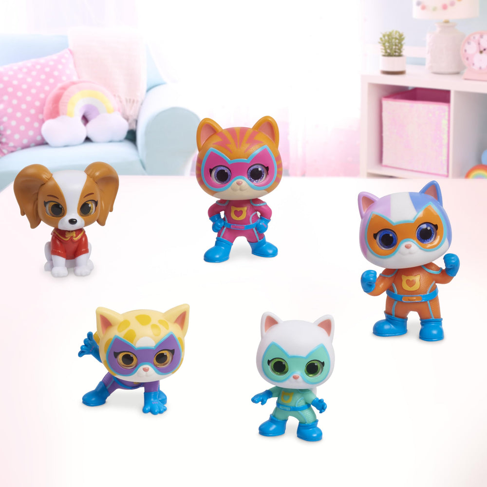 Just Play Disney Junior SuperKitties Hero Squad five-figure set for on-the-go play