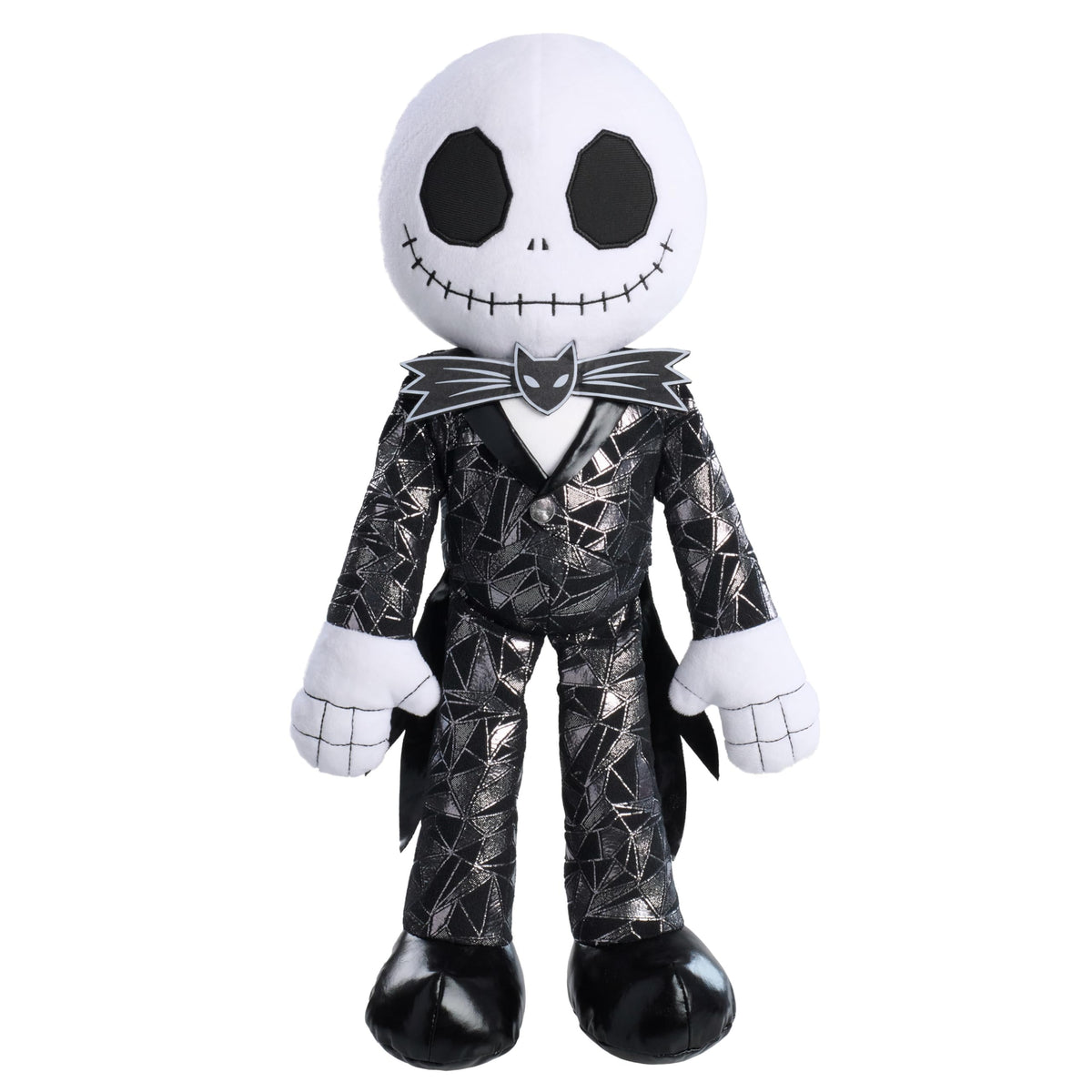 Just Play Jack Skellington plush front view for display and cuddling