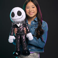 Just Play Jack Skellington plush suit detail with metallic finish