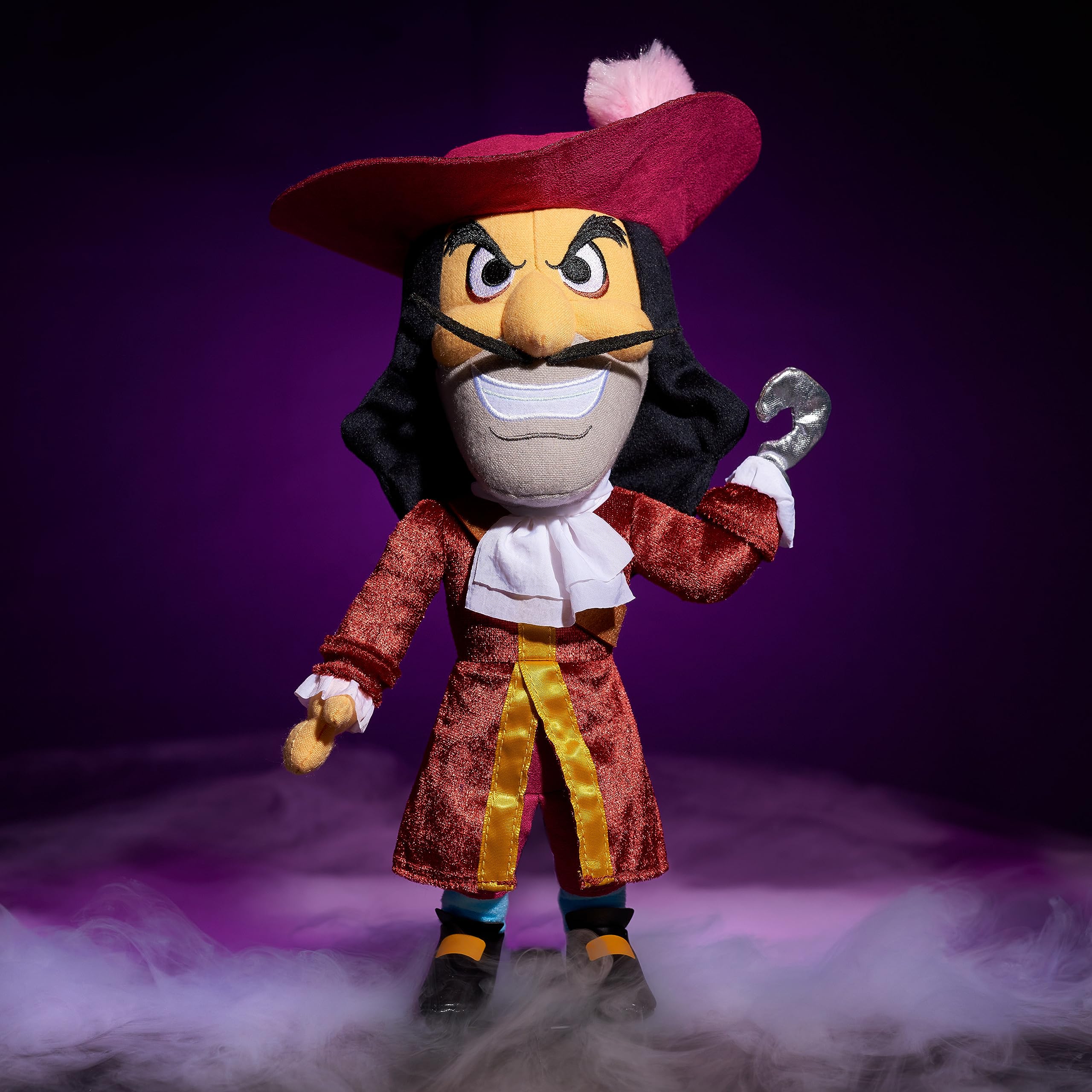 Just Play Captain Hook plush in window display box for collectors