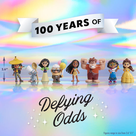Just Play Disney100 defying-odds Remy figure ideal for desk or shelf storytelling.