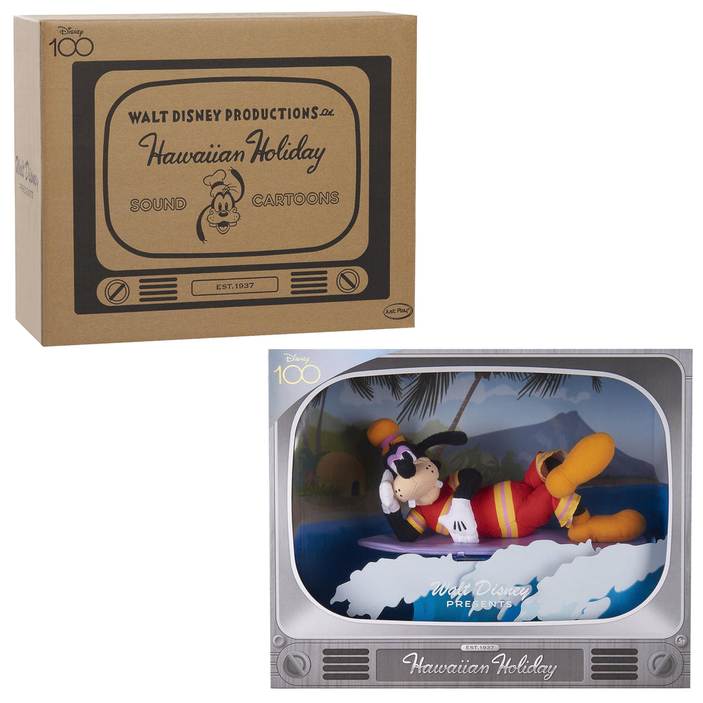 Just Play Disney100 exclusive Amazon box signals limited edition keepsake.