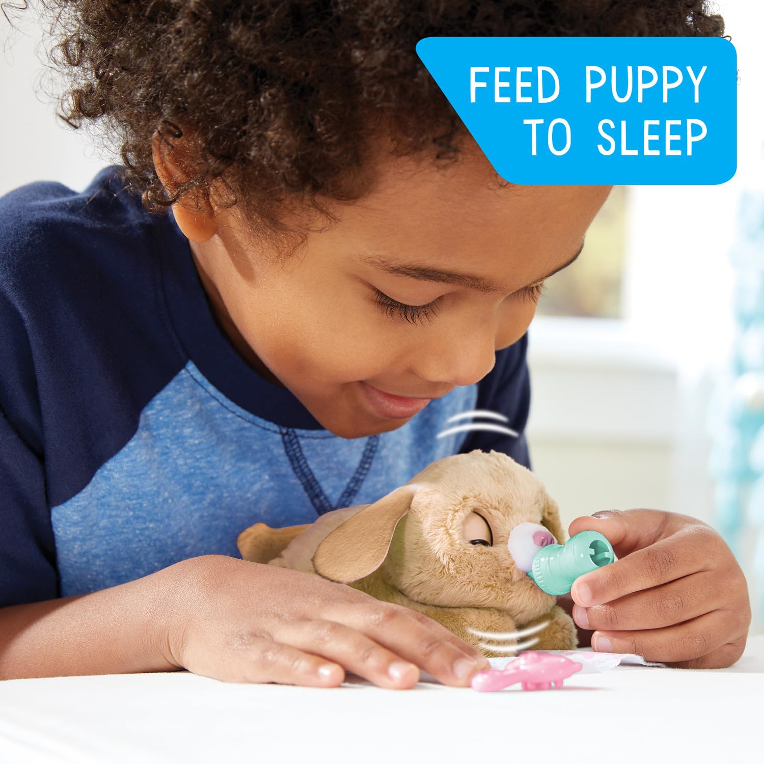 Just Play furReal puppy blanket and bottle accessories encouraging pretend feeding