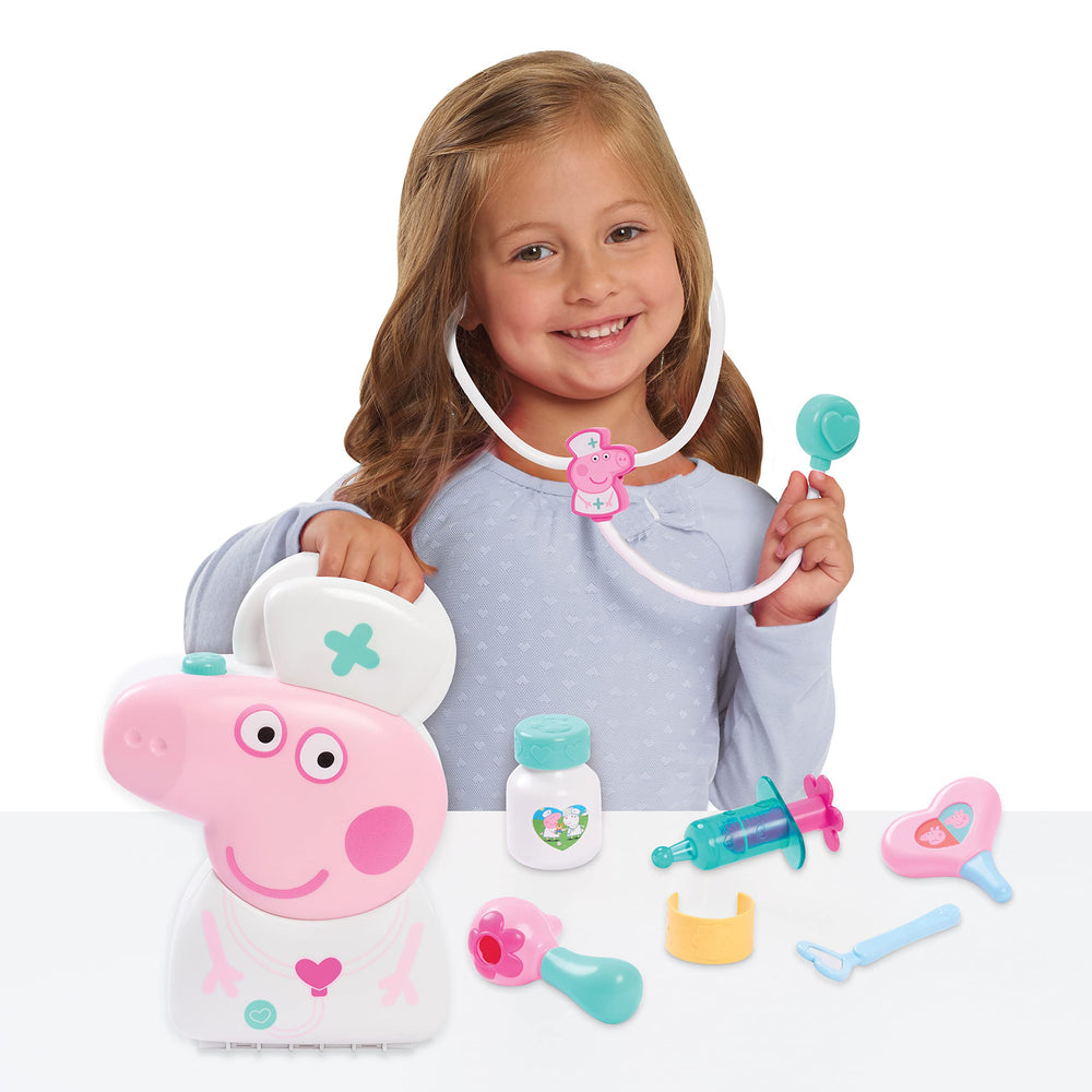 Just Play Peppa Pig stethoscope image showing realistic heartbeat sound for imaginative care.