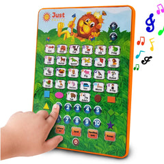 Just Smarty Alphabet Tablet front view with colorful keys for early learning.