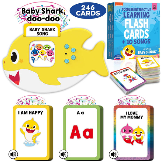 Just Smarty Baby Shark Flash Cards family visuals support early language and social interaction