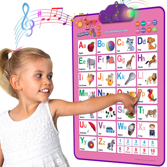 Just Smarty interactive alphabet wall chart engages toddlers with colorful letters.