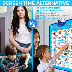 Just Smarty Wall Chart includes batteries for immediate use.