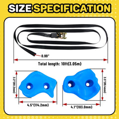 Just.smile six ratchet belts ready for quick, secure setup.