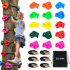 Just.smile climbing hold 15-pcs close-up showing durable grip.