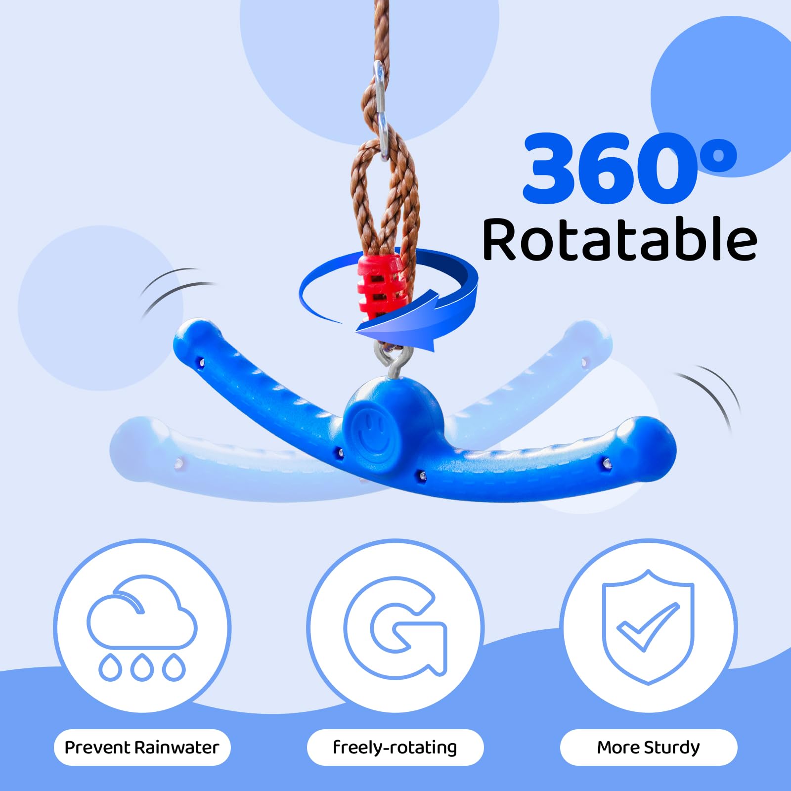 Just.smile Ninja Swing-Twister outdoor playset ready for indoor and outdoor fun.