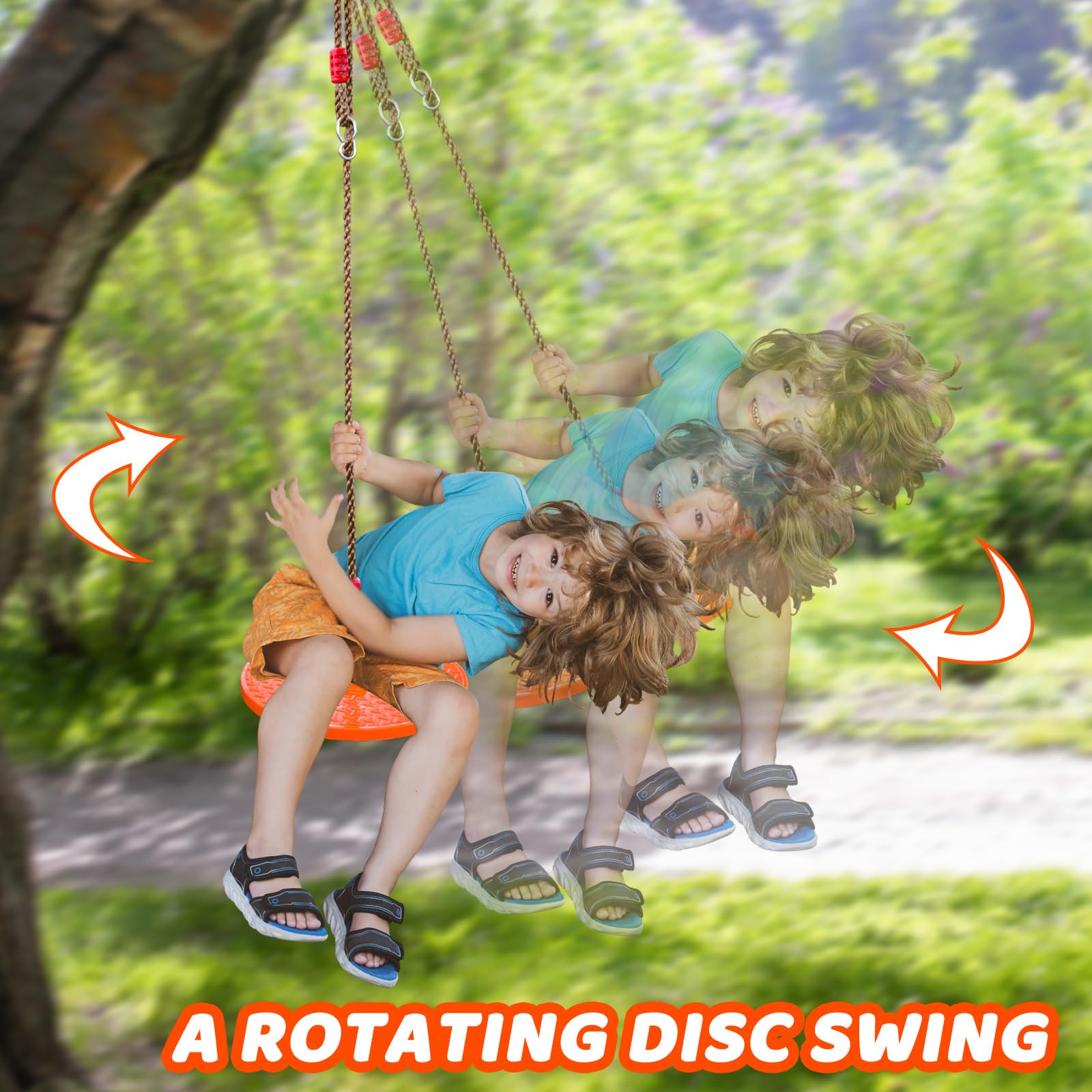 Just.smile sturdy swing with 330 lbs capacity for growing kids.