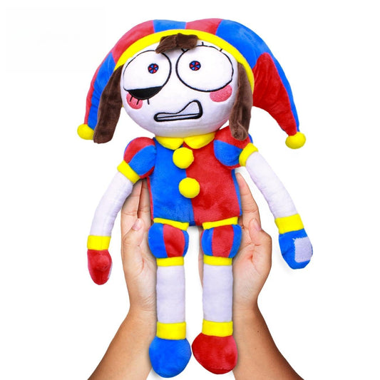 Just Toys LLC Pomni plush front view shows vibrant collectible design for fans