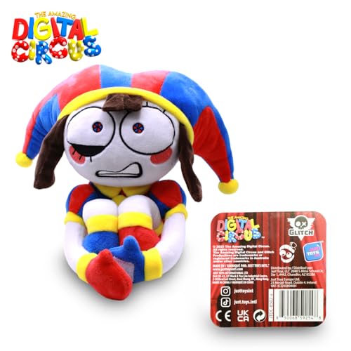 Just Toys LLC Pomni plush side view highlights portable cuddle friend for playtime