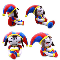 Just Toys LLC Pomni plush texture closeup reveals ultra-soft materials and durable stitching