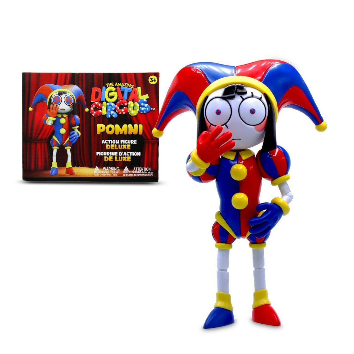 Just Toys LLC Pomni 12-inch figure front view for striking display and collection.