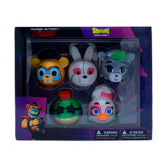 Just Toys LLC Five Nights at Freddy’s SquishMe Series 2 collector box, ideal display piece for fans.
