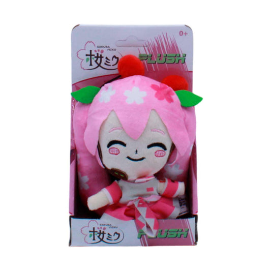Just Toys LLC Hatsune Miku Sakura plush 6in front view for display and gifting.