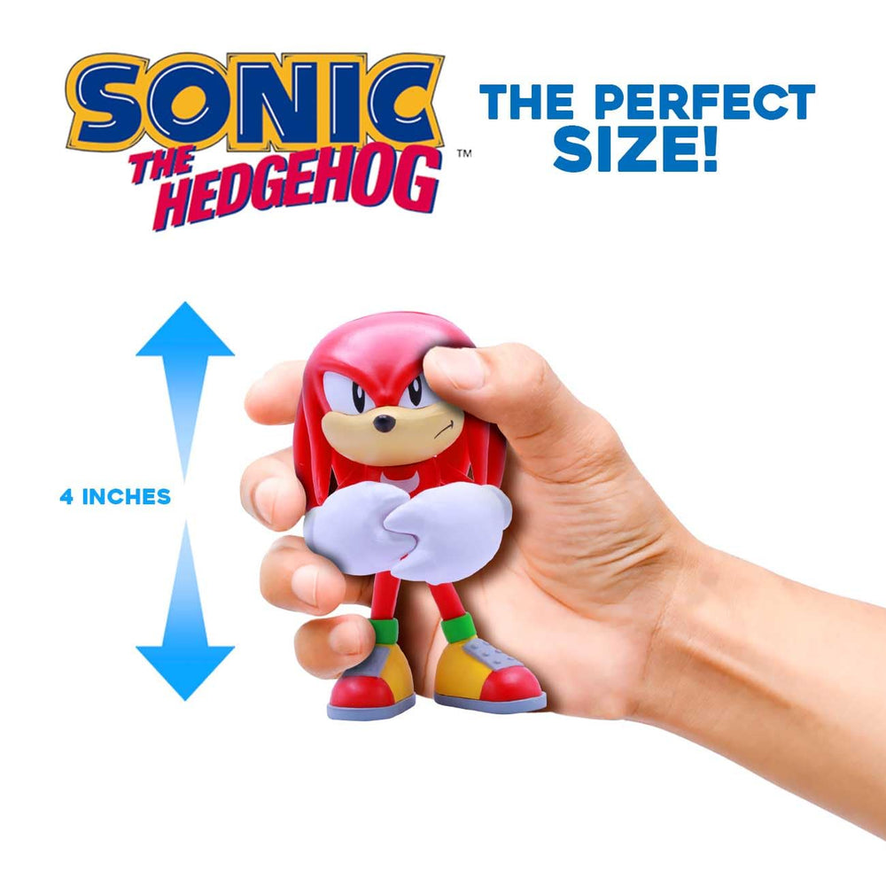 Just Toys LLC Knuckles poseable figure; ideal for dynamic setups and dioramas.
