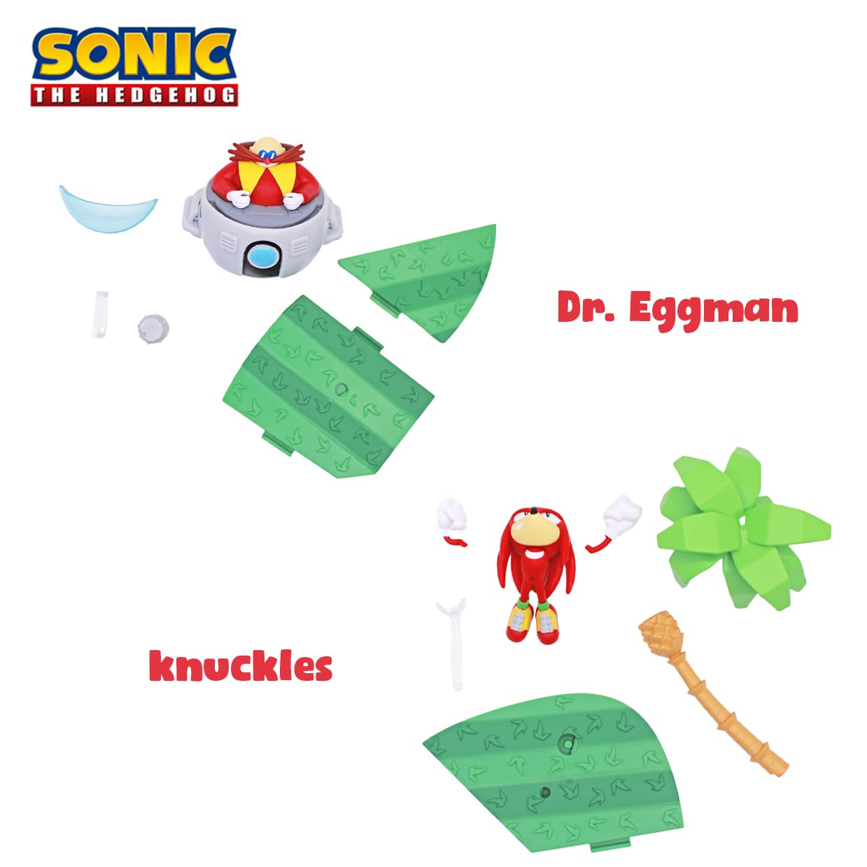 Just Toys LLC Sonic Craftables Series 4 dr-eggman figure adding villain contrast to the set