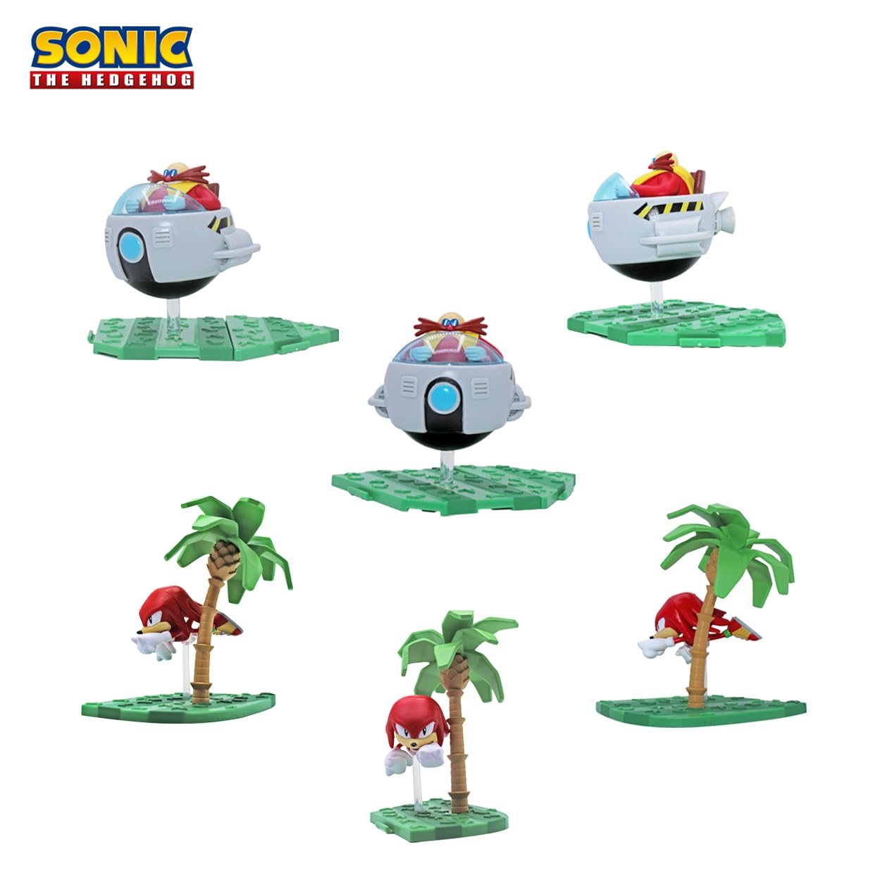 Just Toys LLC Sonic Craftables Series 4 knuckles figure with bold color for display