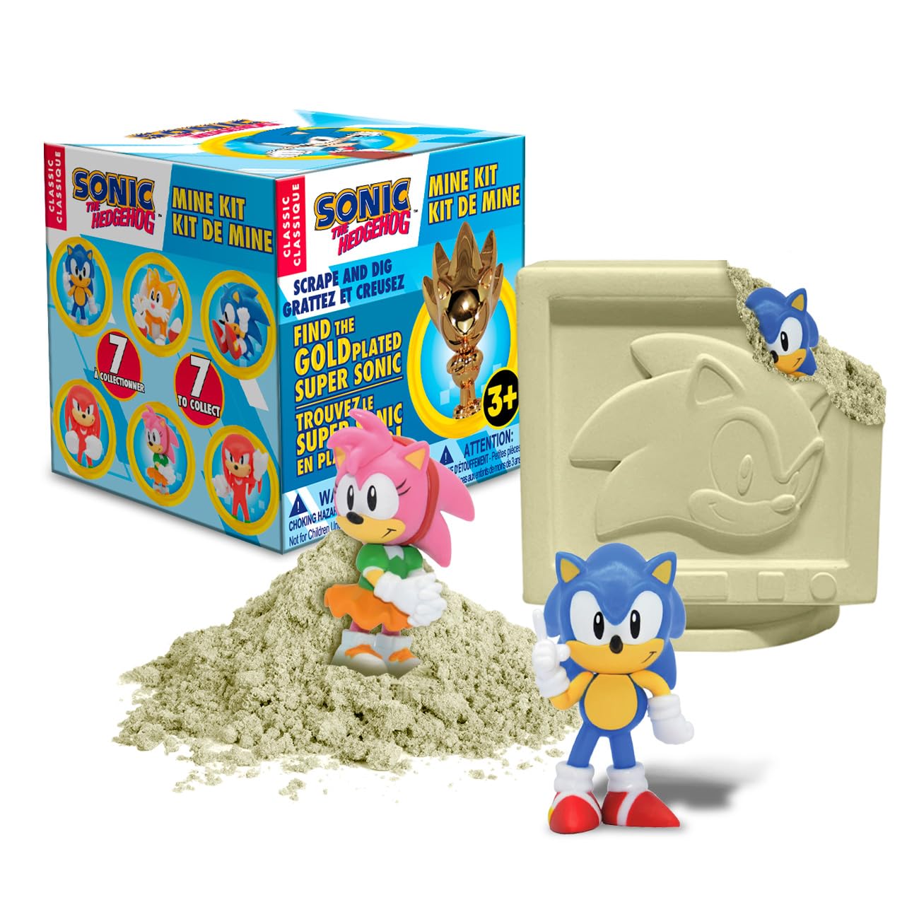 Just Toys Sonic Minekit shows Amy’s hammer in action for engaging dig play.