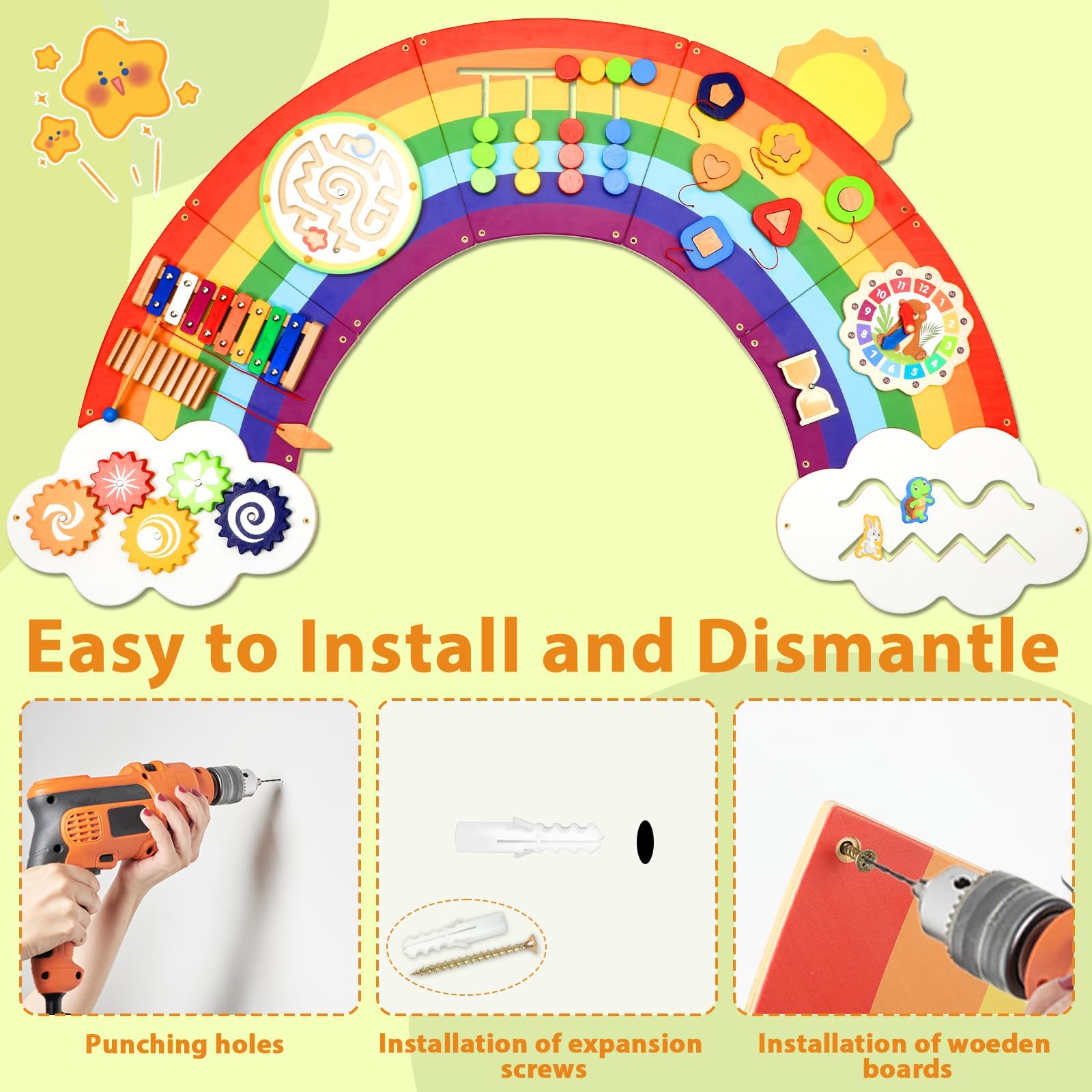 Justforjoyful Clock and maze activities support problem solving in a playful setting.