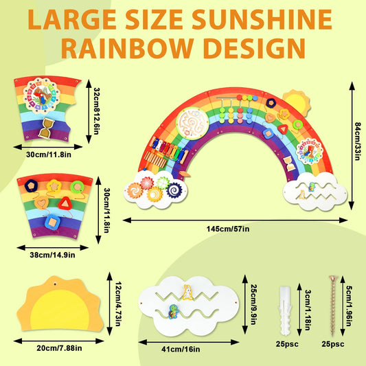 Justforjoyful Montessori gear and shapes activities promote color recognition and fine motor skills.