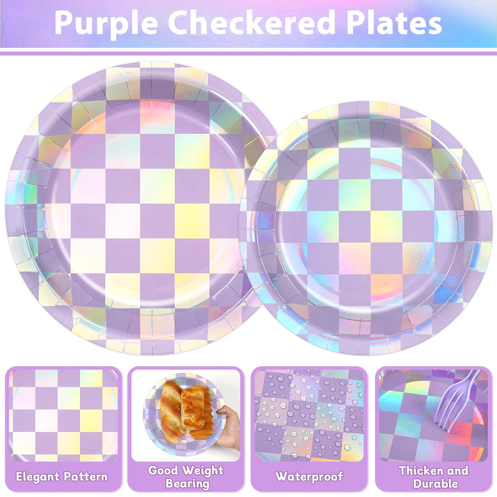 Justforjoyful holographic 6.5-inch napkins add soft texture and shine to events