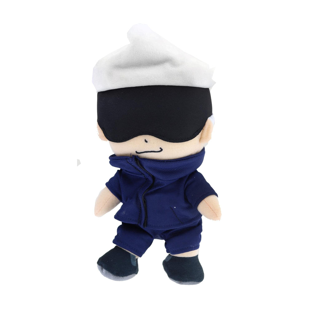 JUST FUNKY Satoru Gojo plush 11-inch close-up for cuddly display and fan collection.