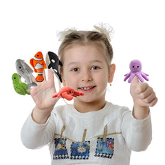 JUSTQUNSEEN sea octopus finger puppet enhances pretend play