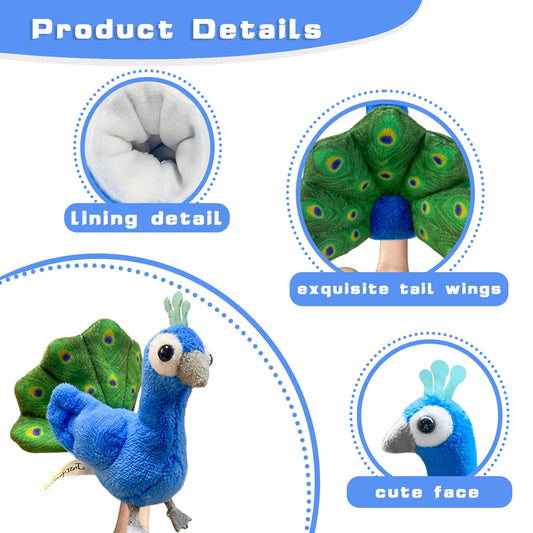 JUSTQUNSEEN flamingo finger puppet boosts creative role-play and color storytelling.