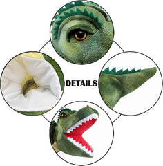 JUSTQUNSEEN dinosaur hand puppet color variety with natural and vibrant tones for fun