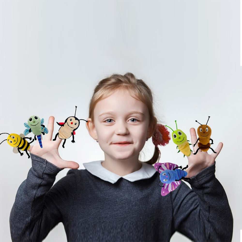 JUSTQUNSEEN ladybug finger puppet adds charm to puppet theater.
